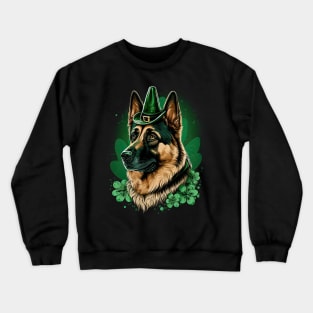 German Shepherd St. Patrick's day Crewneck Sweatshirt